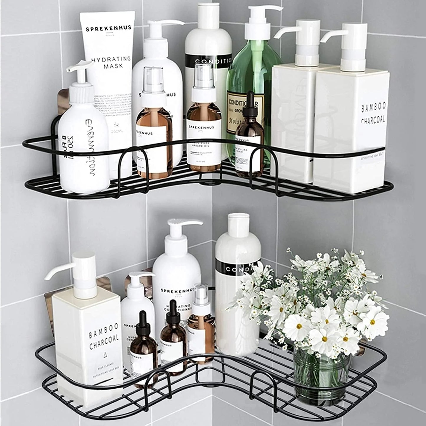 Bathroom Corner Rack – Space-Saving Storage Shelves