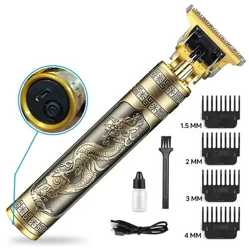 T9 Vintage Professional Hair Trimmer for Men – Precision Cordless Clipper